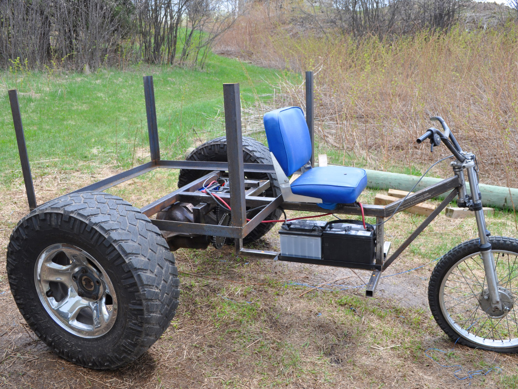 YardMule Electric Tractor - basic steel frame